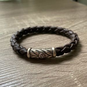 David Yurman Chevron Woven Rubber Bracelet 6mm